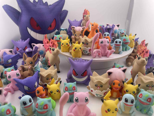 20+ toy bundle! 3D Printed Monster Art Toy Set: Fan-Made Figures, Collector Gift